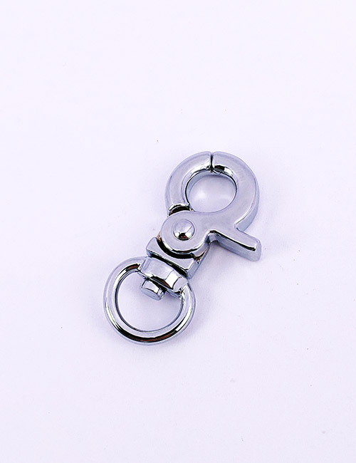 3/8" (9MM),旋转尾环钩扣钥匙扣万向狗扣链条扣,锌合金,WEO9007