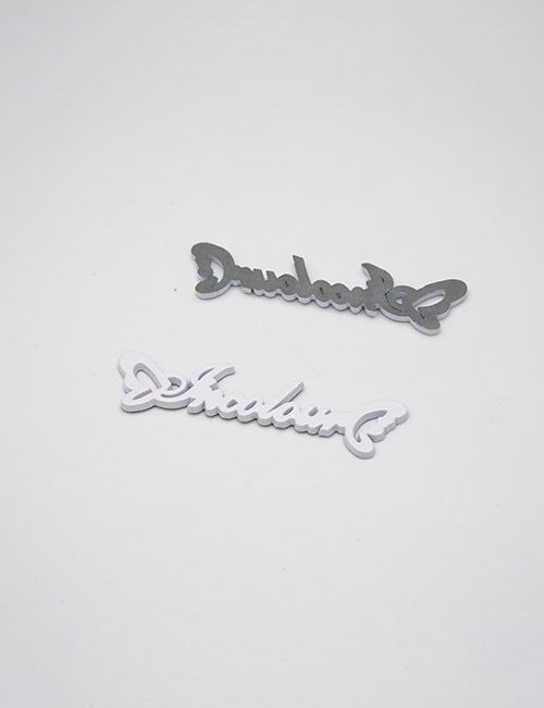51MM,手袋标牌装饰牌商标LOGO标牌,锌合金,PA010