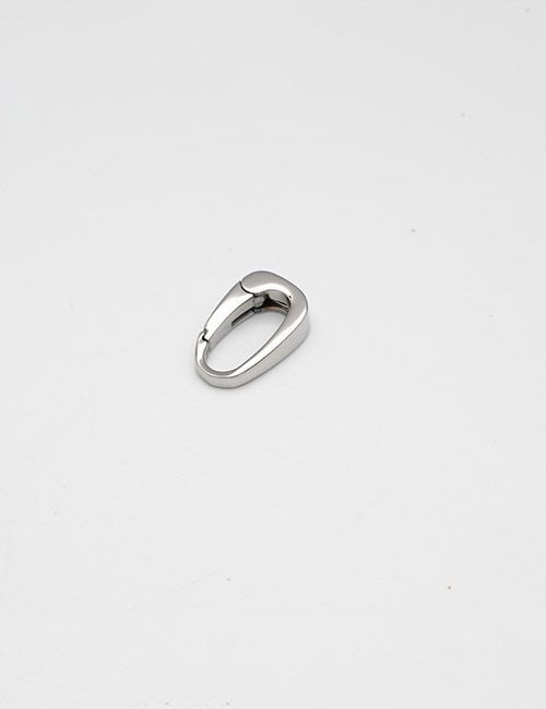1/4" (5MM),弹簧扣金属弹簧圈钥匙扣圆扣,不锈钢,VLO5003