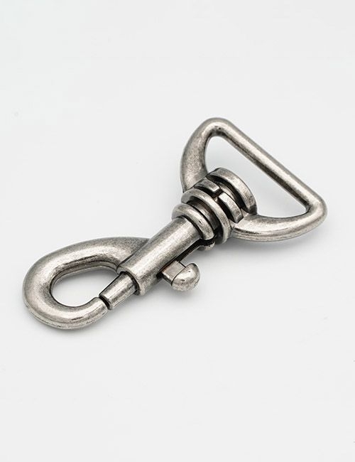 1" (24MM),旋转尾环钩扣钥匙扣万向狗扣链条扣,锌合金,WEB4002