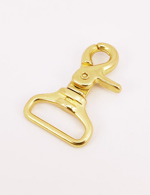 1" (25MM),旋转尾环钩扣钥匙扣万向狗扣链条扣,铜,WEB5005