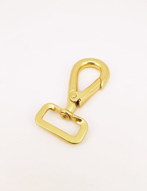 1" (25MM),旋转尾环钩扣钥匙扣万向狗扣链条扣,铜,WEB5006