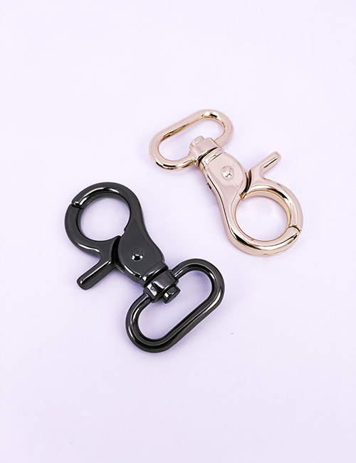 1" (26MM),旋转尾环钩扣钥匙扣万向狗扣链条扣,锌合金,WEB6009