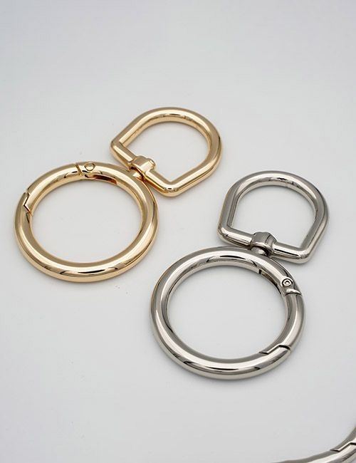 1"(25MM),旋转尾环钩扣钥匙扣万向狗扣链条扣,锌合金,WEB5041