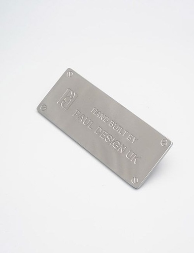 [PA019] 76MM, logotipo de la marca, aleación de zinc, PA019