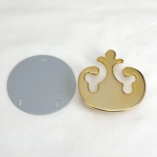 [PA033] 53MM, logotipo de la marca, latón, PA033