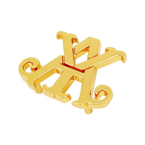[PA048] 23MM, Brand Logo, Zinc Alloy, PA048