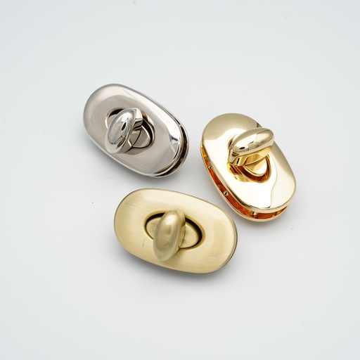[SJ092] 19MM,拧锁手袋金属锁扣箱包转锁,锌合金,SJ092