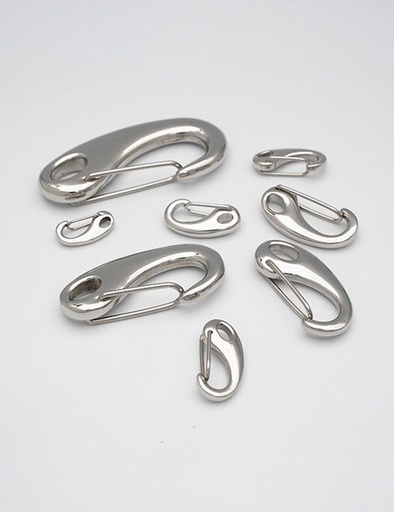 [WBD0001] 40MM,固定尾环钩扣,钥匙扣狗扣链条扣,不锈钢,WBD0001
