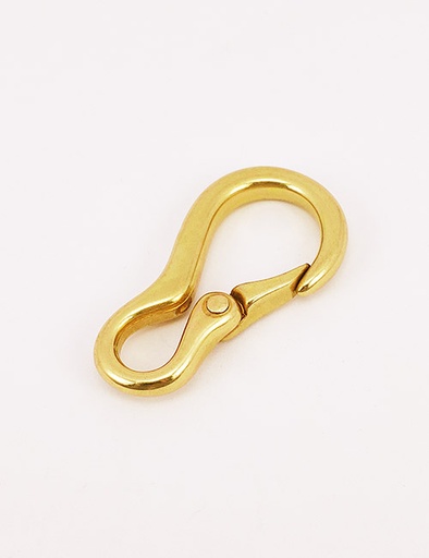 [WBO7002] 1/4" (7MM),固定尾环钩扣,钥匙扣狗扣链条扣,铜,WBO7002