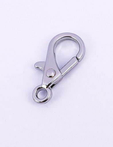 [WBO3002] 1/8" (3MM),固定尾环钩扣,钥匙扣狗扣链条扣,锌合金,WBO3002