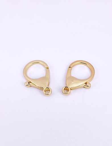 [WBO3005] 1/8" (3MM),固定尾环钩扣,钥匙扣狗扣链条扣,锌合金,WBO3005