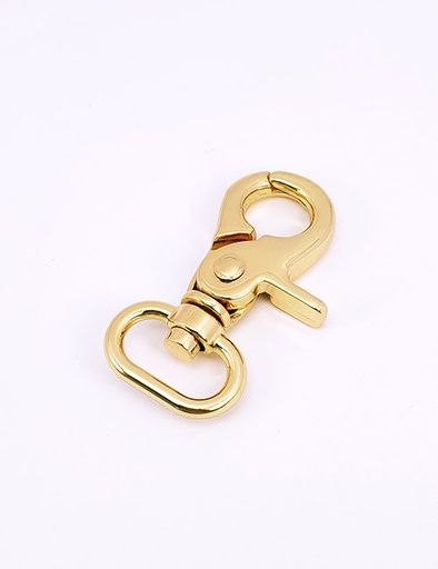 [WEB0038] 3/4" (20MM),旋转尾环钩扣钥匙扣万向狗扣链条扣,锌合金,WEB0038