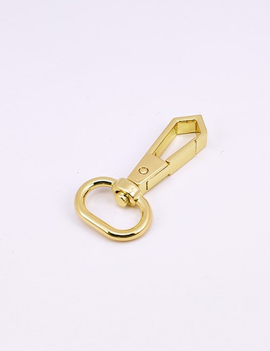 [WEA9017] 3/4" (19MM),旋转尾环钩扣钥匙扣万向狗扣链条扣,锌合金,WEA9017