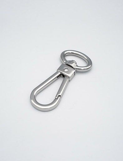 [WEB0033] 3/4" (20MM),旋转尾环钩扣钥匙扣万向狗扣链条扣,锌合金,WEB0033