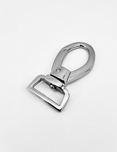 [WEB5022] 1" (25MM),旋转尾环钩扣钥匙扣万向狗扣链条扣,锌合金,WEB5022