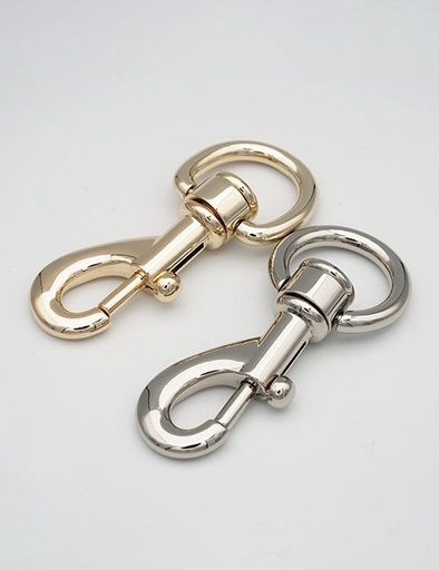 [WEB2001] 7/8" (22MM), ganci a scatto girevoli, lega di zinco, WEB2001