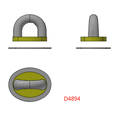 [UAO9002] 3/8"(9MM),手挽连接环固定件背带连接扣,锌合金,UAO9002